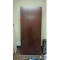 Mahogany Veneer Solid Core Door, 83.25 x 35.75 in.